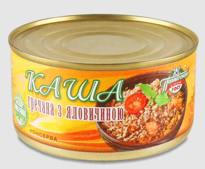 Каша гречана з яловичиною, ПОЛТАВСЬКИЙ М'ЯСНИЙ ГОСТ, 325 г